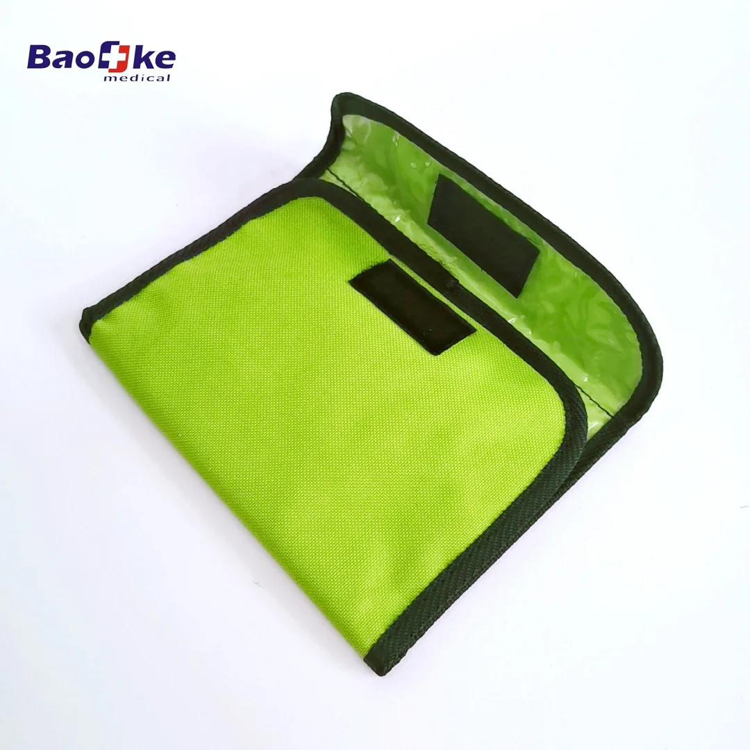 Custom logo Green Sports emergency kit,folding first aid kit as your personal PPE for sports survival travel