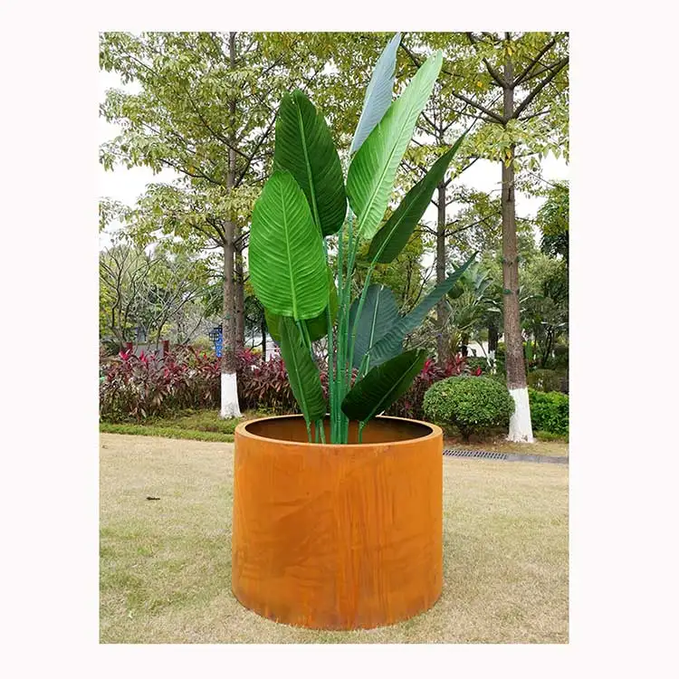 Custom Laser Cut Metal Planter  Extra Large Rectangular Planter Garden Planter Metal Pot