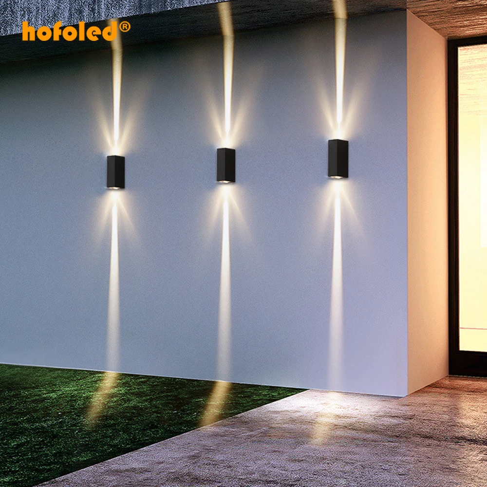 Customized Double Head Outdoor Wall Lamp Sconce Lighting Garden Aluminum Wall Light