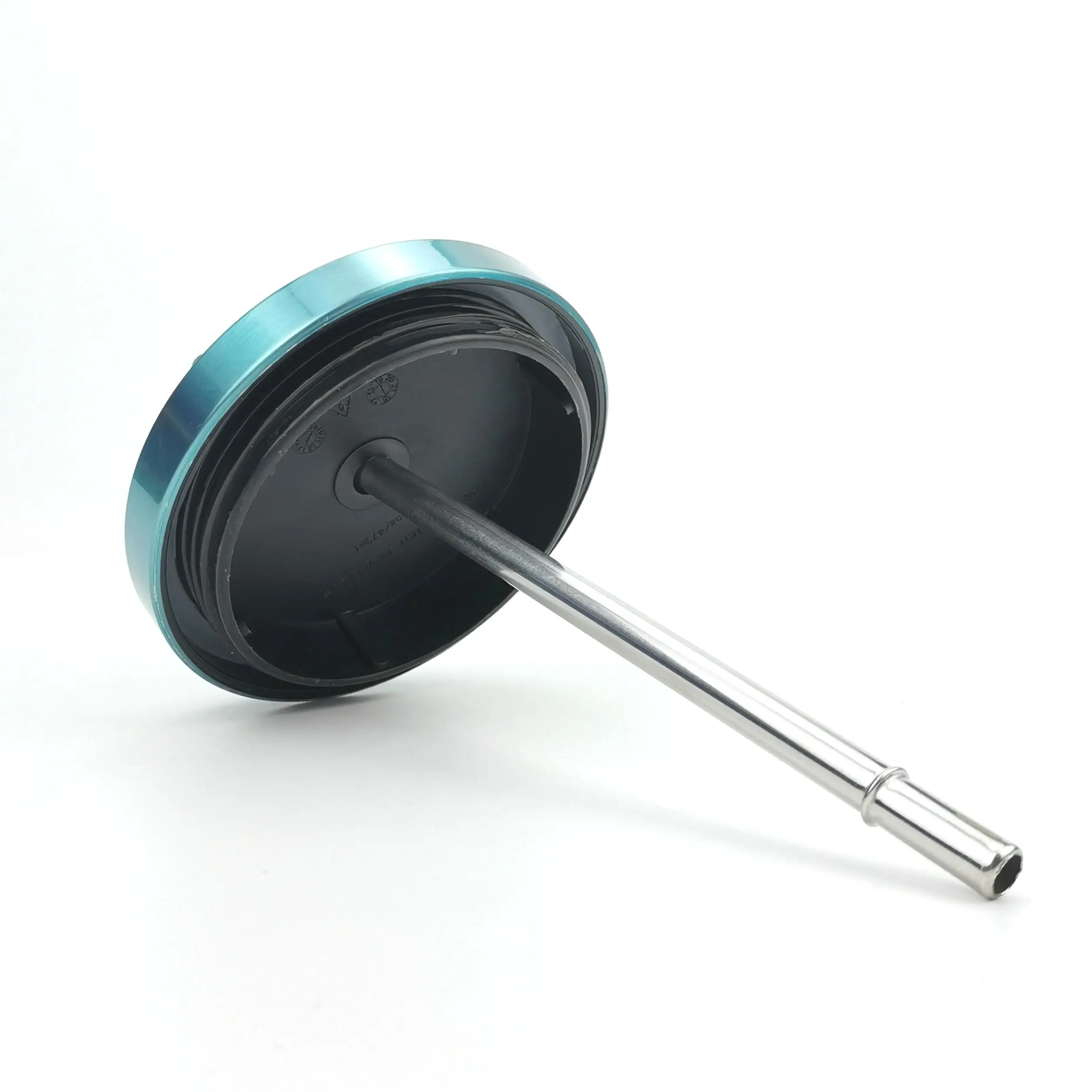 Unique Design 18/8 Stainless Steel Insulated Coffee Cup Handheld Gradient Cup Diamond Shaped Outdoor Tumbler with Straw