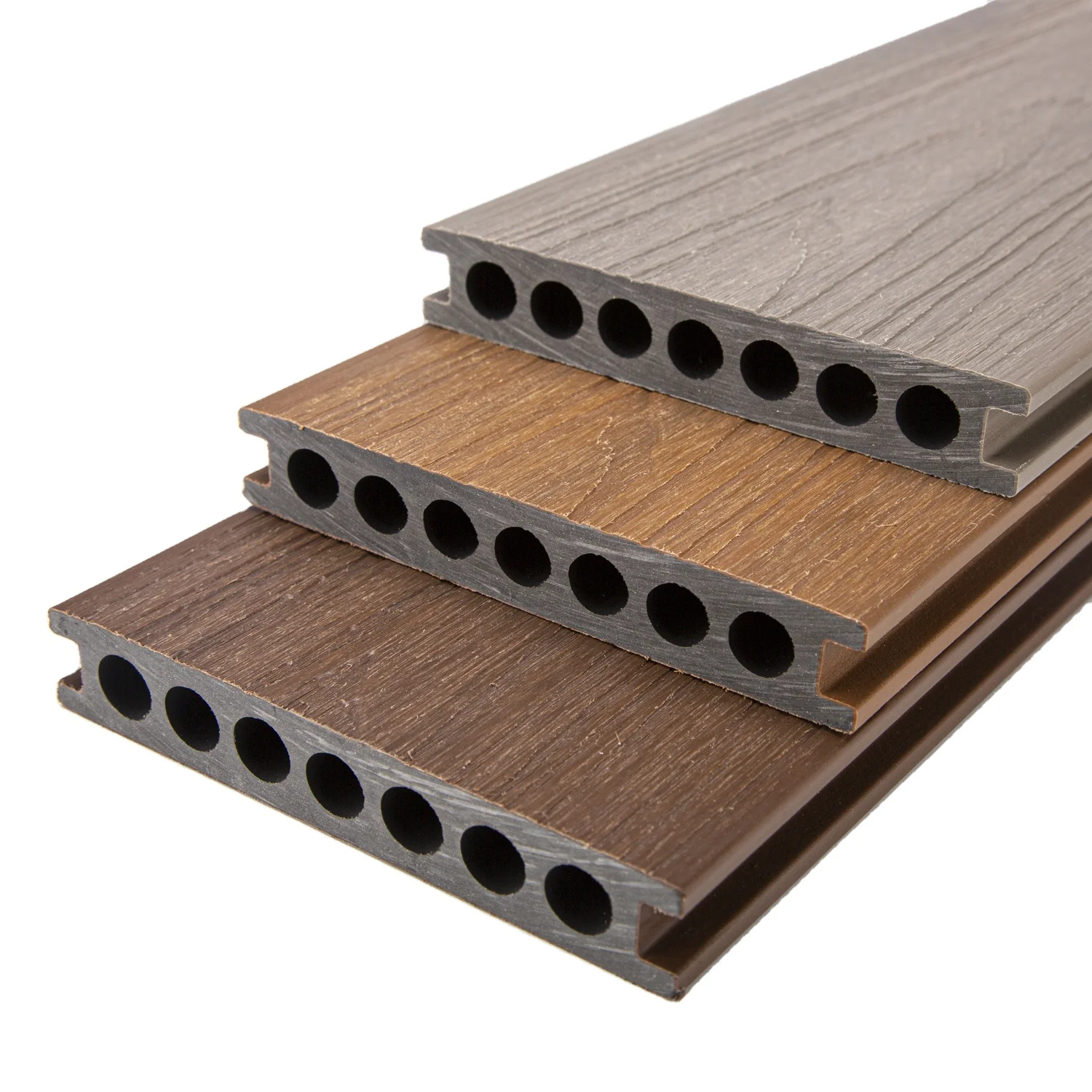 Co-extruded Double Color WPC Floor Decking  for Outdoor Composite Decking