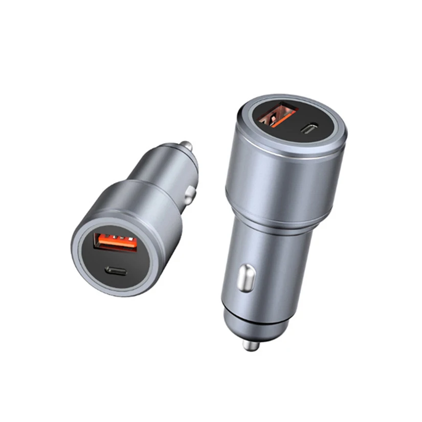 Car Charger Adapter USB A Type-C Fast Charging Smart Gadgets Quick PD3.0+QC3.0 36W Mobile Phone Car Charger Adapter