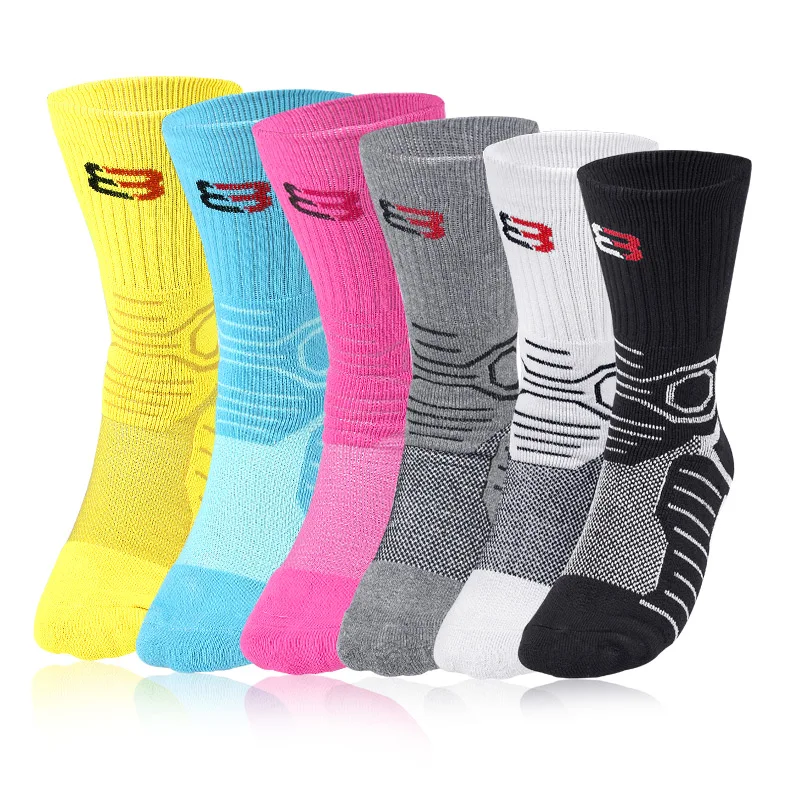 MOQ Custom Logo keep warm Socks Running Cycling Elite Athletic Crew Basketball Men Terry Sports Socks