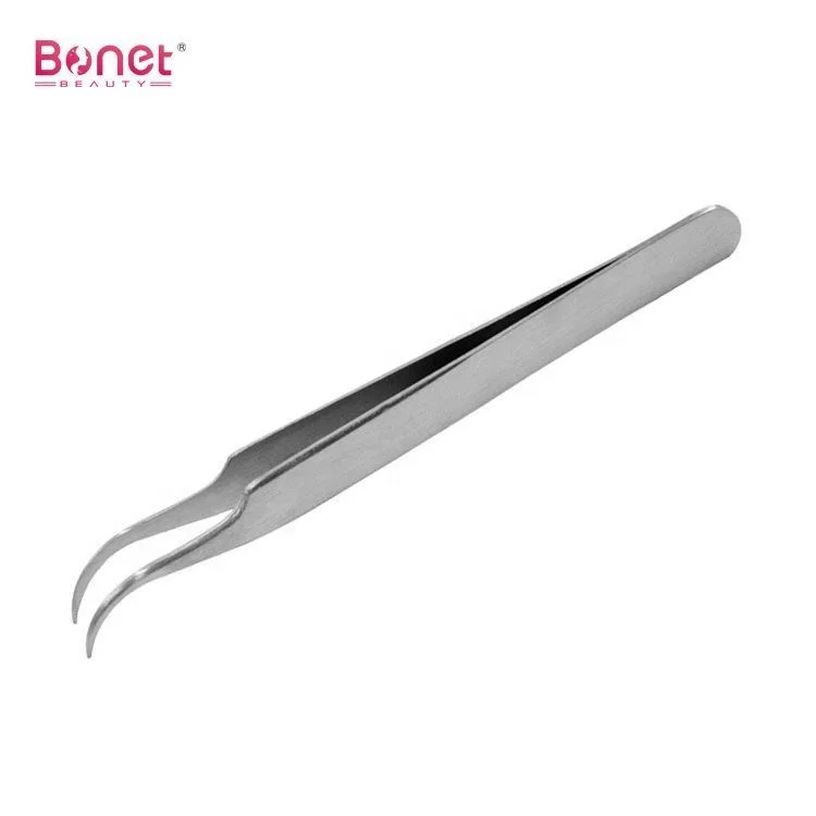 High Quality Stainless Steel Eyebrow Tweezers Set with Slanted Tip Beauty Product
