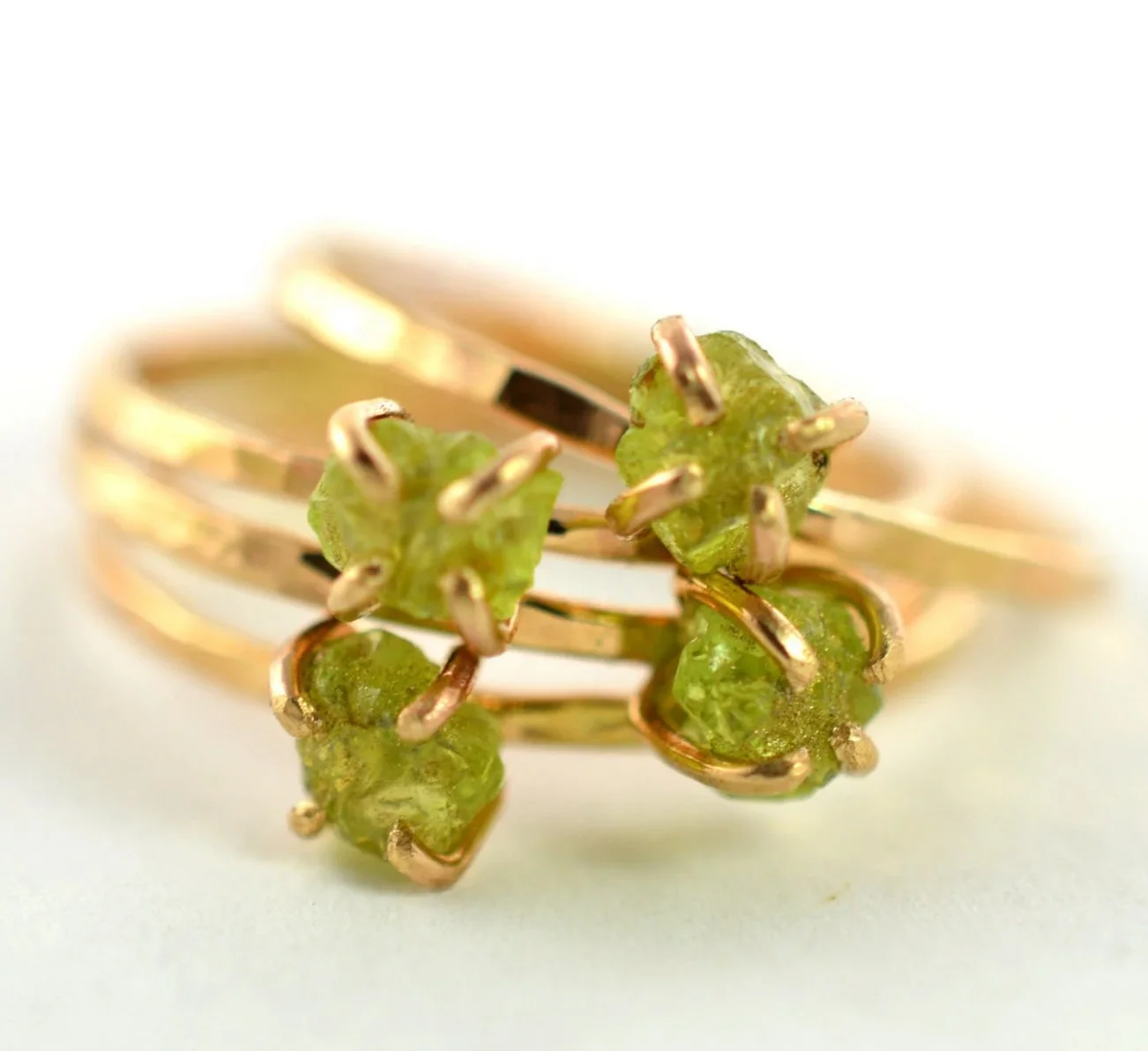 Custom adjustable rhinestone lady jewelry fashion raw gemstone quartz rings