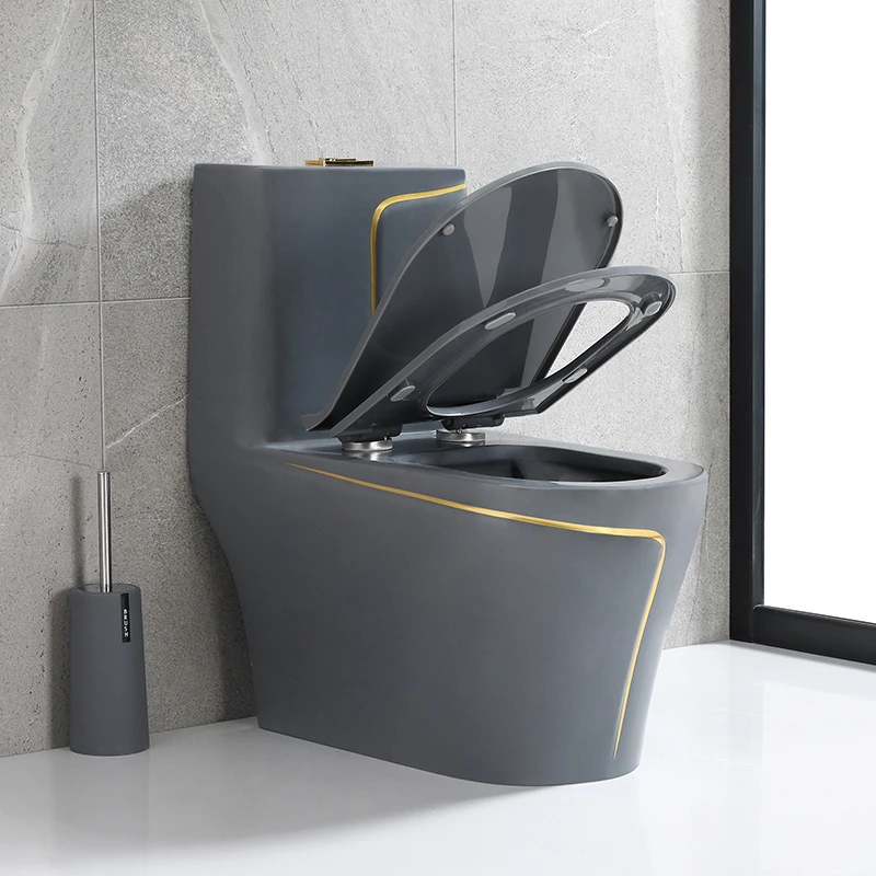 Empolo commercial Sanitary ware hotel ceramic wc toilet color one piece flush toilet bowl commode for bathroom