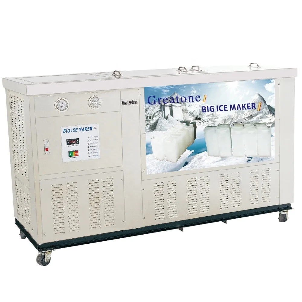 New automatic 1 ton commercial industrial best price compressor ice lollies maker ice cube making ice block machine