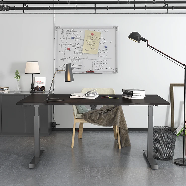 
Manufacture price intelligently two motors electric sit standing height adjustable computer desk 