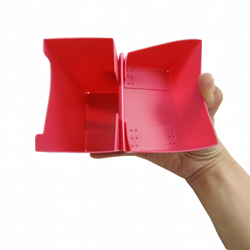 HCT RED Waterproof Magic Plastic Box YuGiOh Sports Cards Poker Playing Card Light Board Game Cards Deck Box Storage Case