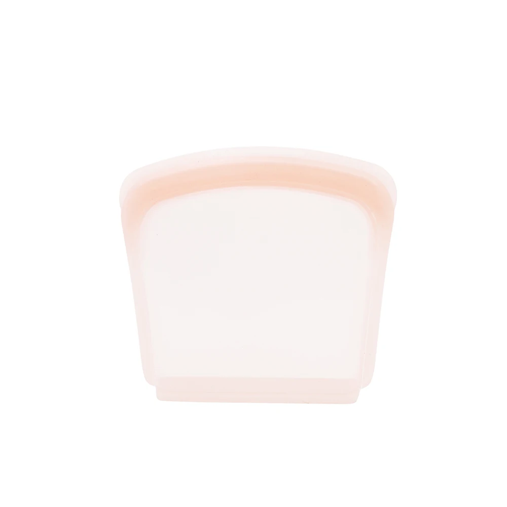 
LFGB Approval 100% Platinum Food Grade Silicone Snack Bag Portable Silicone Food Storage Bag 