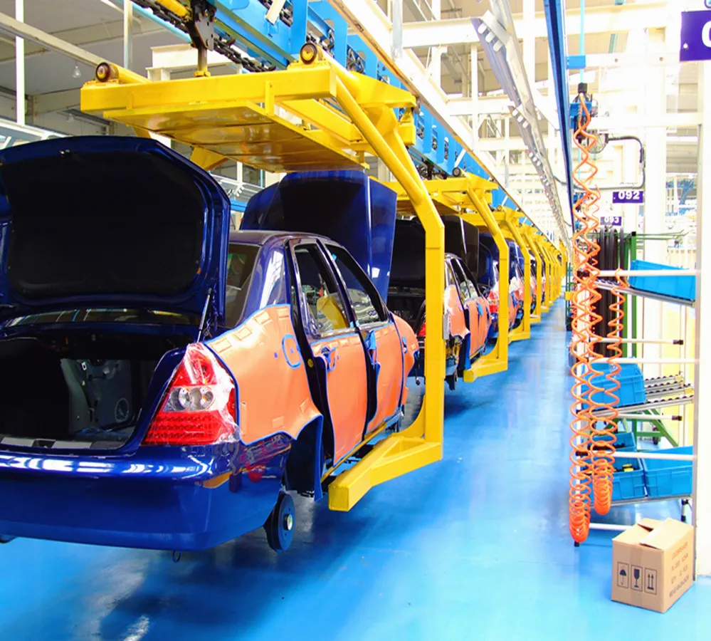 Automatic vehicle car assembly production line conveyor