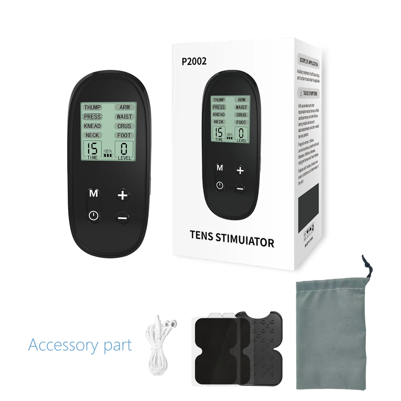 Wholesale Pain Relief Health Herald Pulse Digital Massage Machine Full Body Muscle Stimulator Electric Therapy Massager
