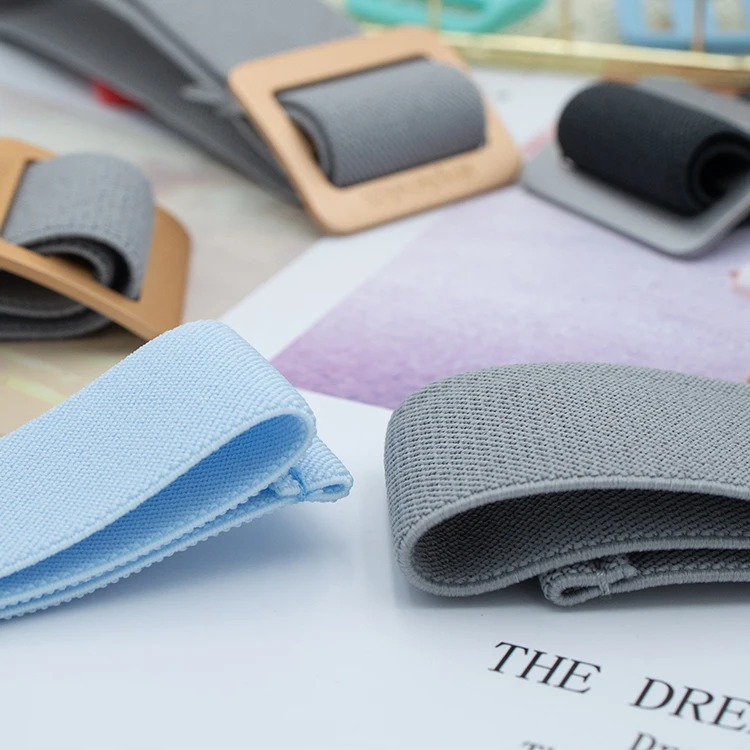 Woven  Customized Polypropylene Recycled polyester  high tension elastic strap belt rubber tape  for massage glasses