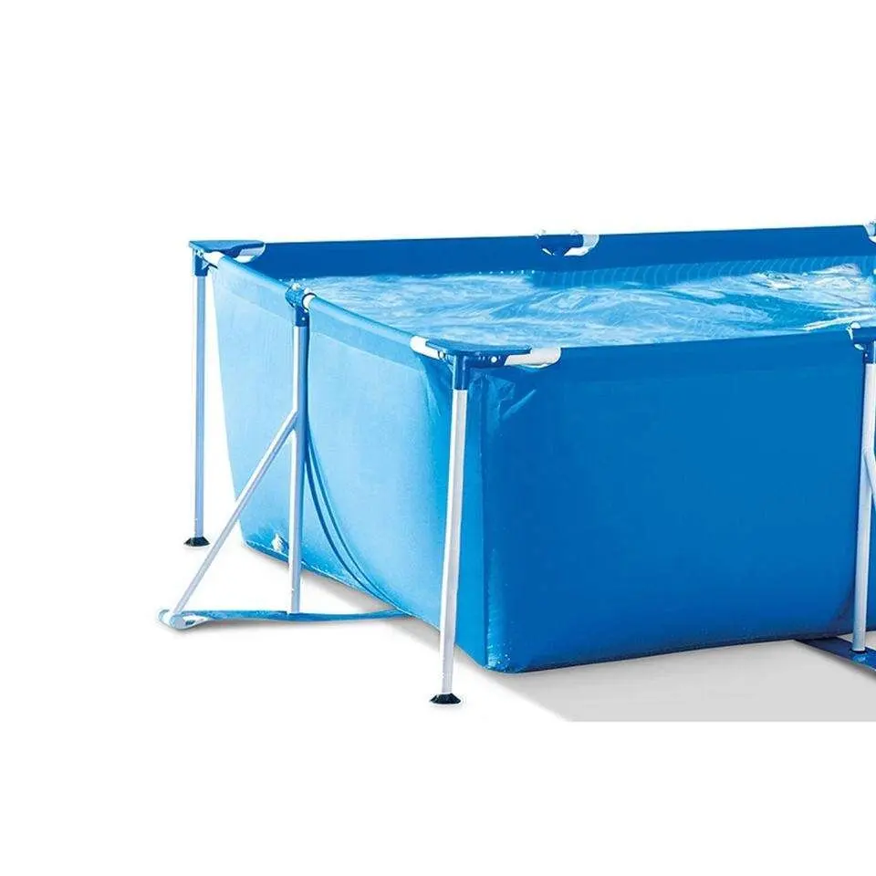 Factory Price Easy Set Rectangular Metal Frame Pool Above Ground Swimming Pool Family Pool