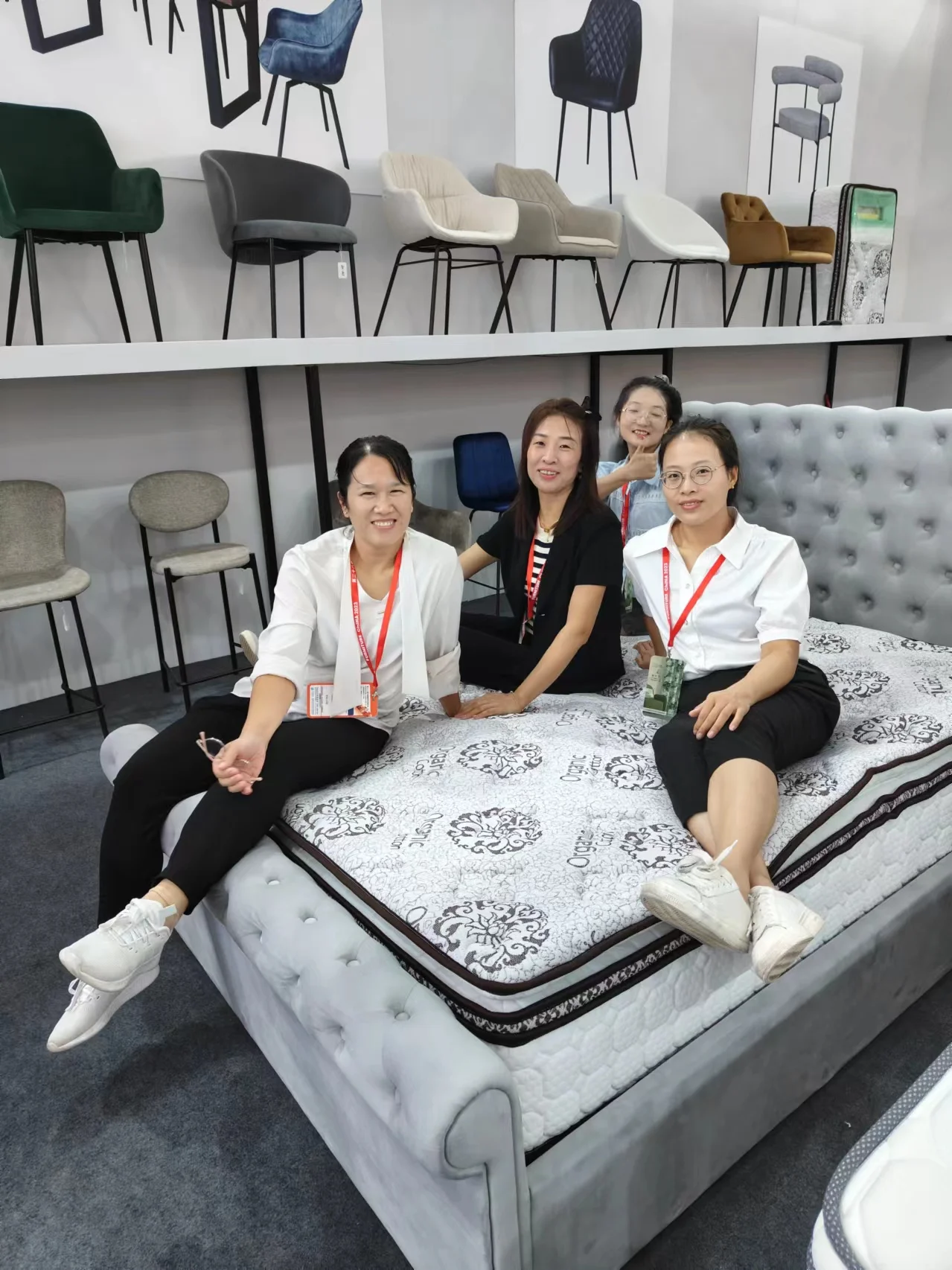 leather modern style double soft leather storage  bed