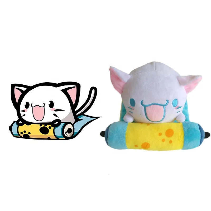 Customized Big Plush Cheese Cat Giant Large Stuffed Soft Plush Toys Doll Pillow
