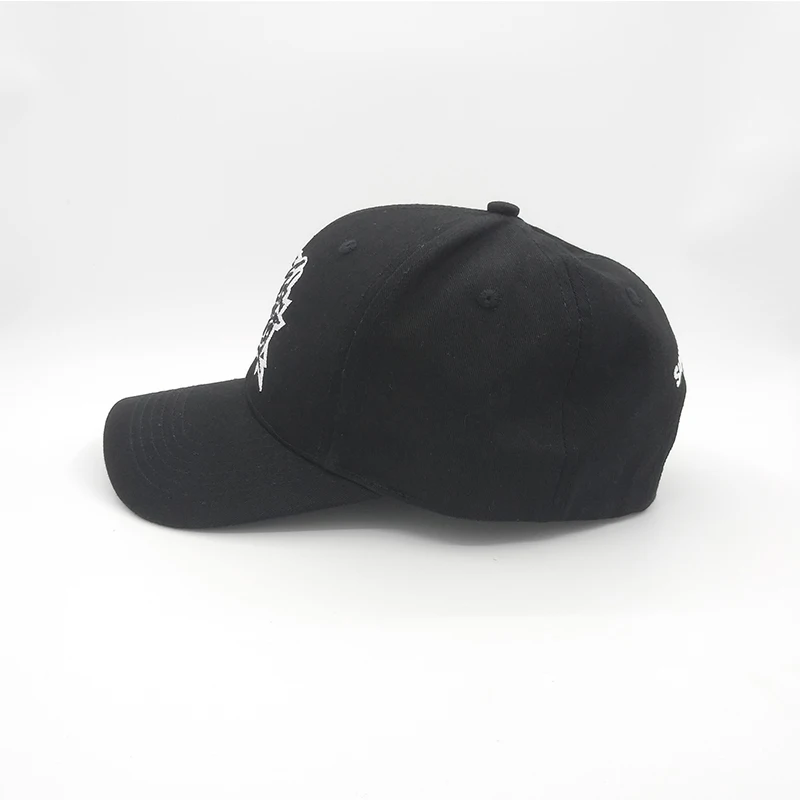 customized sport cap adult hats embroidery logo Black Baseball Cap for pickleball paddle