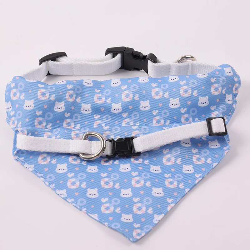 Customized Sublimation Blank Dog Collar Bandana with Quick Release Buckle Christmas Printing Cute Dog Bandanas