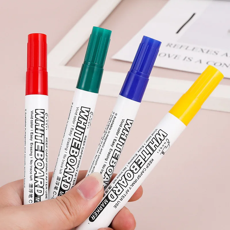 Wholesale Early Education Toys 8 12 colors dry erase white board marker pen glass stone ceramic painting whiteboard marker sets