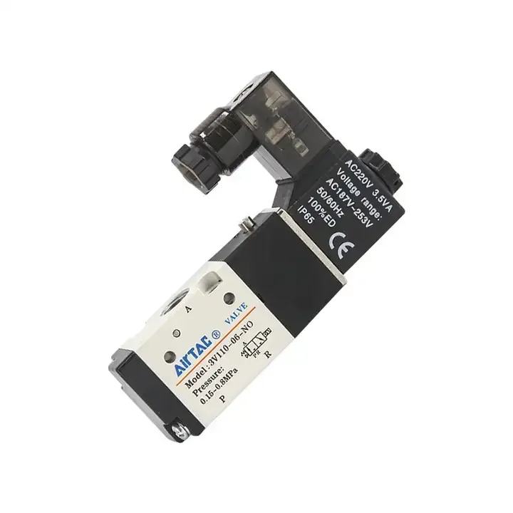 Airtac Brand 3V210 Series DC24V Solenoid Valve 2/3-Way Hydraulic Pneumatic Valve General Application Customizable OEM Support
