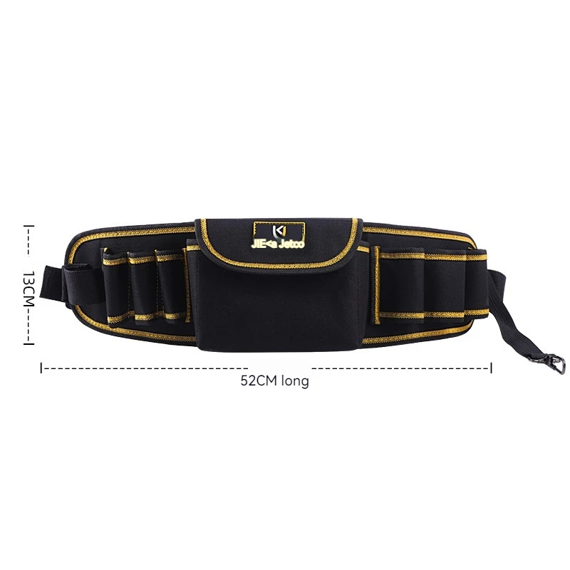 Unisex Multi-Functional Waist Bag Electrician Tool Kit with Wear-Resistant Oxford Cloth Electrician Repair Tool Storage Bag