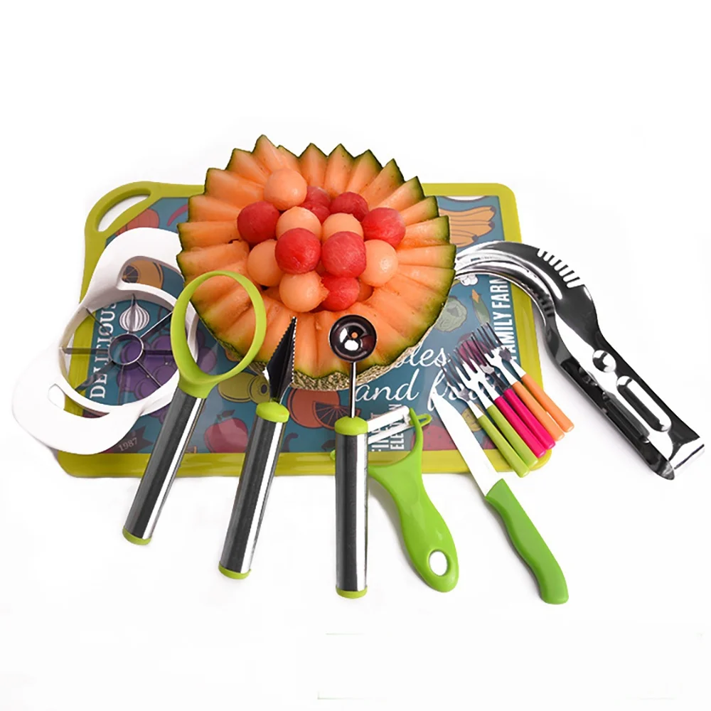 2022 New Arrivals Kitchen Fruit Carving Knife Set Watermelon Digging Spoon Home And Kitchen