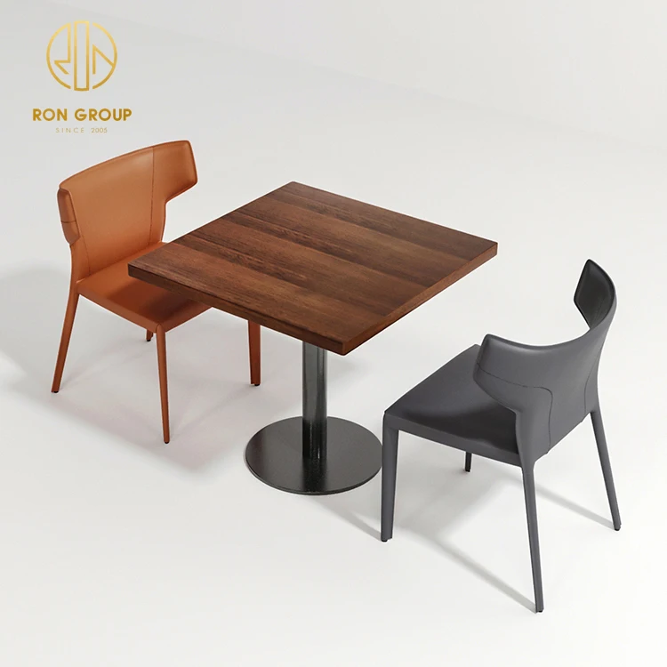 Оптовая продажа заказное Европейское кресло с металлическим каркасом кожаное сиденье для ресторана бара кафе