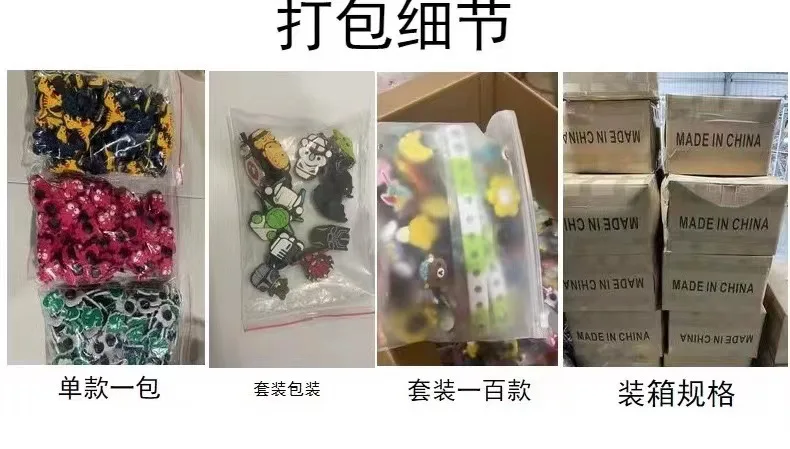 Halloween New Hole Shoes Flower Buckle Garden PVC Software Detachable DIY Accessories 8