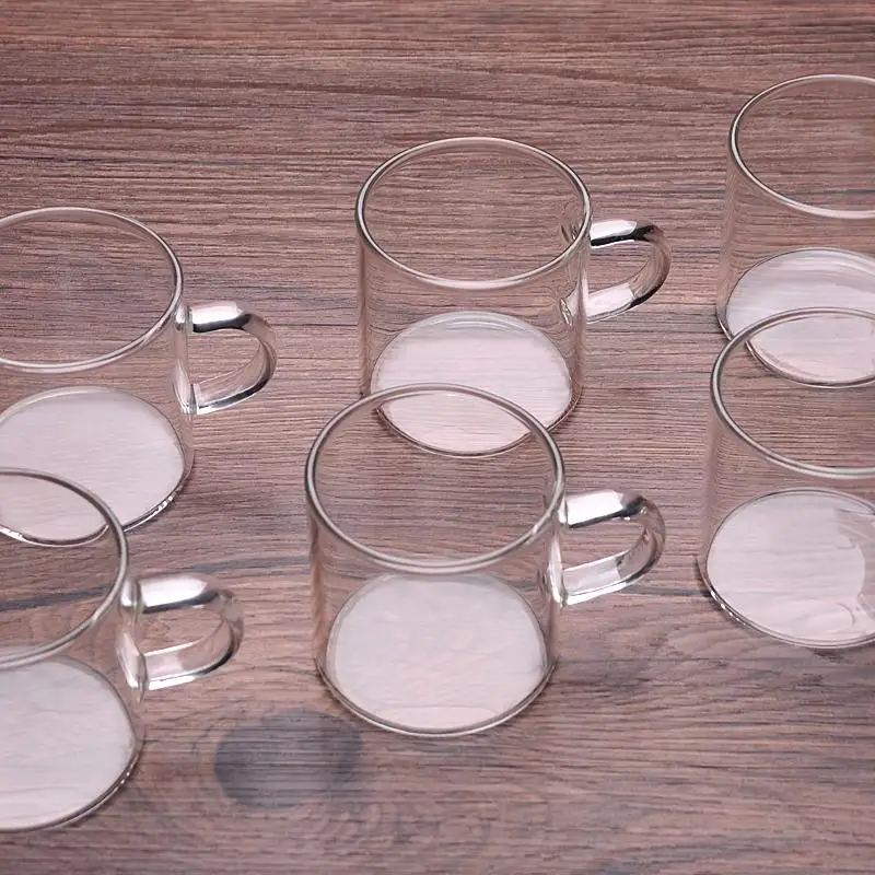 
Wholesale Clear High Borosilicate Glass Tea And Coffee Cup With Handle 