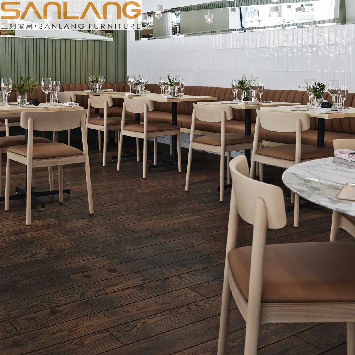 Design apartment furniture project manufacture restaurant custom dining table set chair industrial iron base coffee table modern