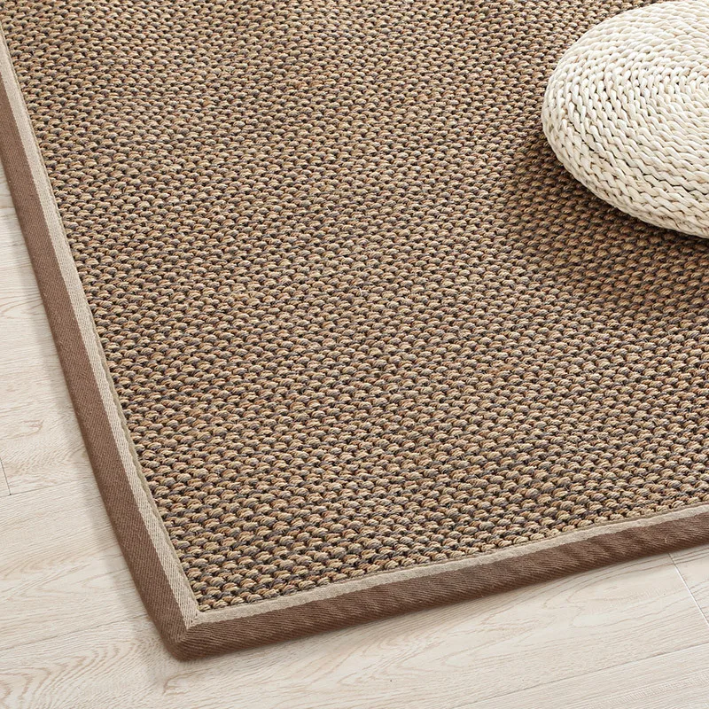 Custom Coir Area Jute Sisal Rug Carpets Seagrass Jute Floor Carpet  Mat Jute Tile Wall to Wall Carpet Latex Backing for home USE