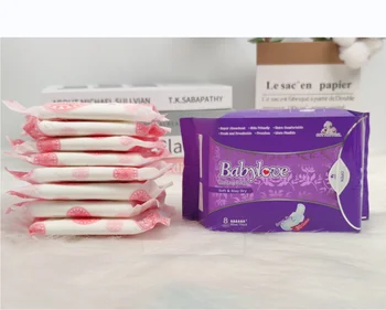 Sanitary Napkin, Soft Single Use Second Grade Sanitary Napkin Wholesale Overnight Use Disposable Private Label Lady Cotton ISO