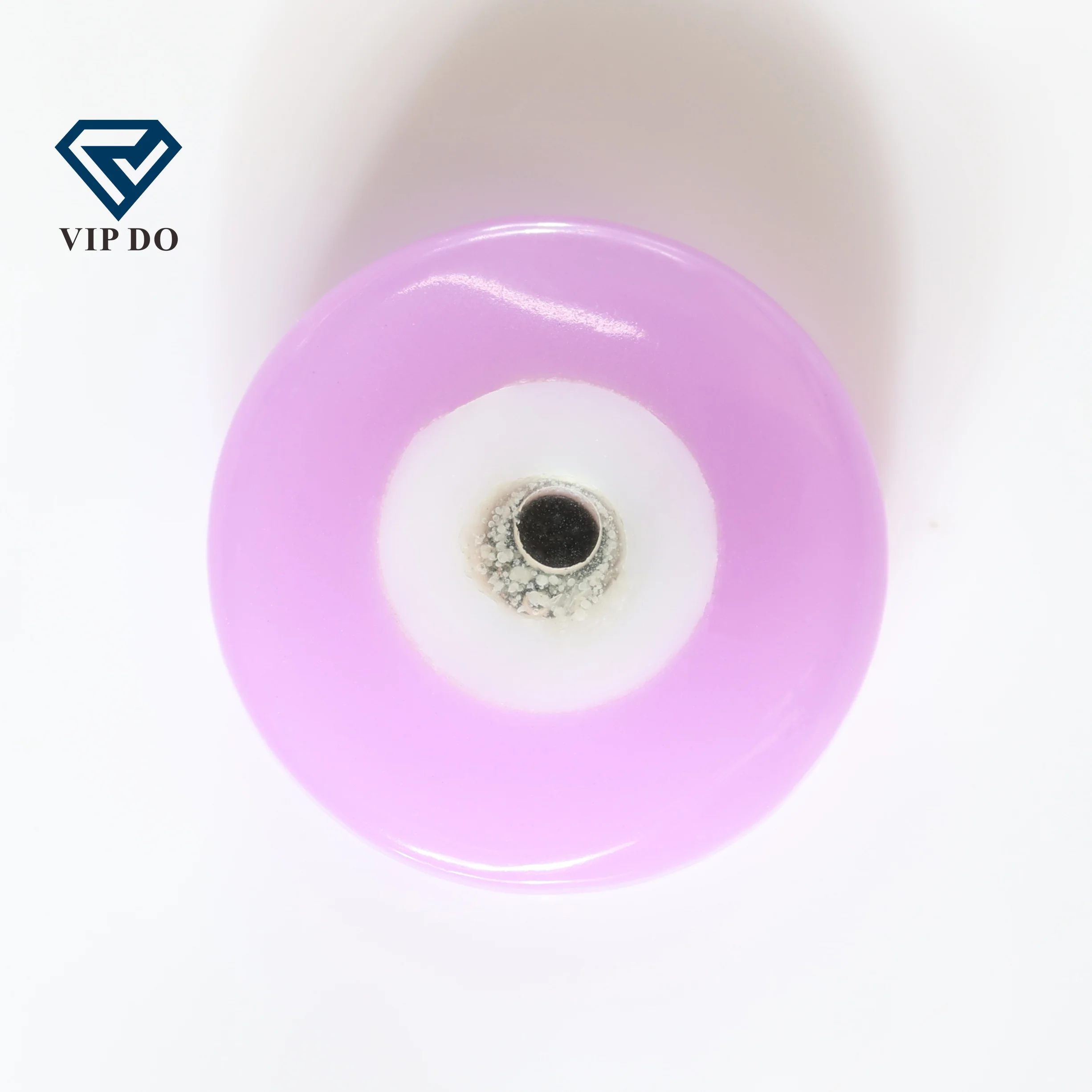 Factory wholesale Double flat Flat top synthetic turquoise  round cut eye can be customized in any shape of the devil eye