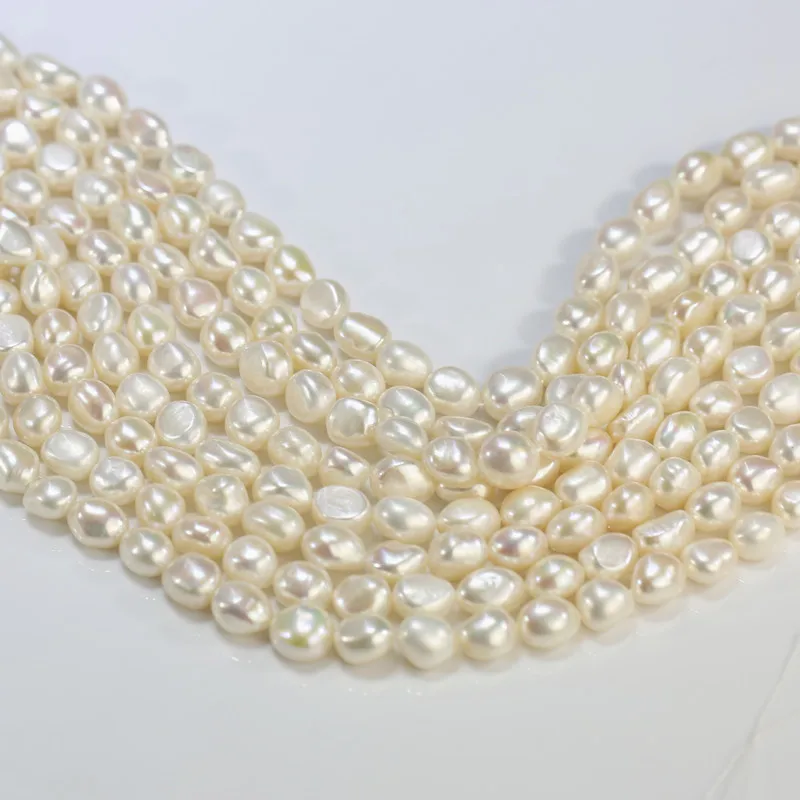 10x12mm AAA grade good quality real fresh water genuine freshwater natural nugget baroque pearl bead strand string