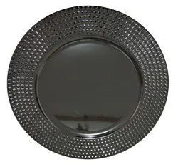 2019 restaurants gold silver charger plastic melamine square plate