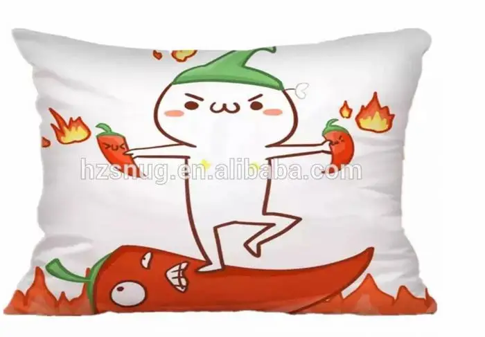 Christmas wholesale travel gift decorative Plants vs Zombies pillow case filling shredded memory foam pillow as christmas gift