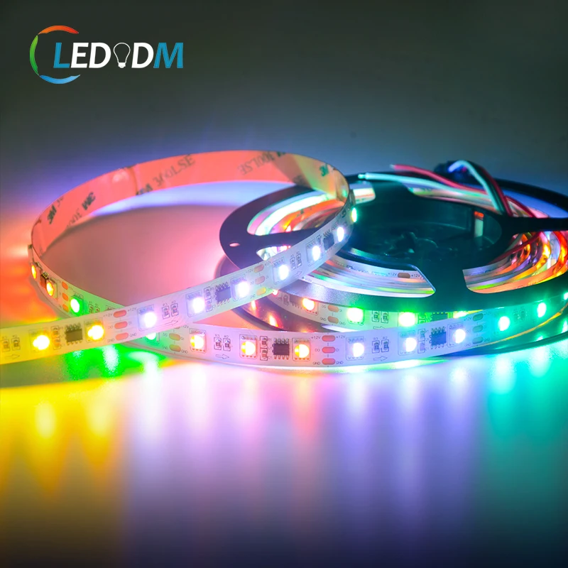 24v magic rgb led strip UCS2904 externa IC decorative light 5050 60LEDs/m RGBW led strip magic addressable led strip