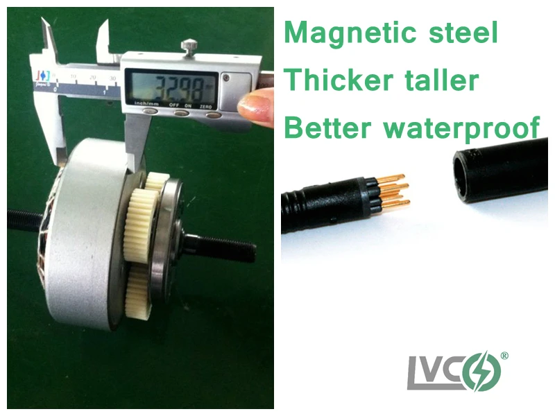 LVCO Hub Motor Kit with Battery Lithium Battery WHEEL 48V INNOVA Twist 30A Smart Controller Brushless Gear Hub Motor FAT SERIES