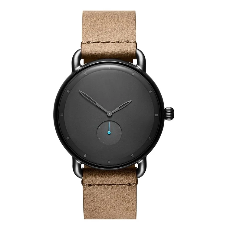 ALLSTON Hot Selling Fashion Simple Leather Strap Band Watch Customized logo Popular Quartz Watch For Man