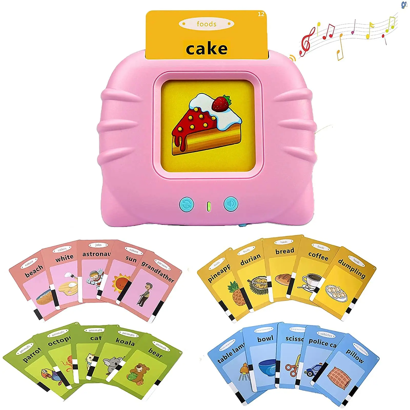 Портативный раннего обучения машина видеть и заклинание слова зрение читатель 112 шт. игрушки флэш-карты образования устройство для От 2 до 4 лет, детские