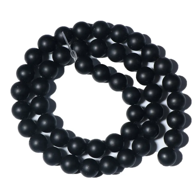 Factory Price Dull Polish Frosted Round Loose Gemstone Beads, Matte Natural Agate Stone Beads For Jewelry Making
