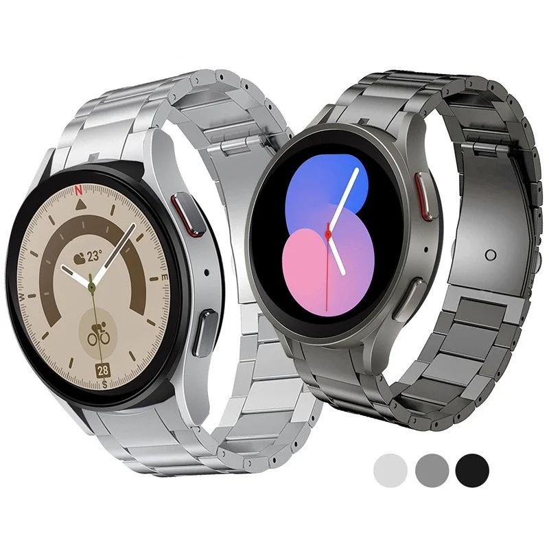 No Gaps Stainless Steel Strap For Samsung Galaxy Watch 5 Pro 46mm 40mm/Watch5 44mm 40mm Wrist Band Curved end Metal Watch Bands
