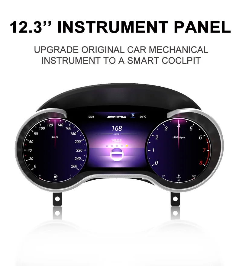 Car Accessories For Mercedes Benz ML Class W164 R Class W251 Digital Instrument Cluster Speedometer