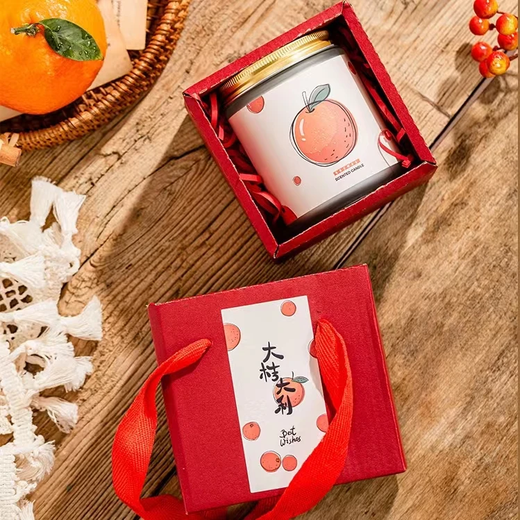 Home Decor Glass Jar Private Label Scented Candle Luxury Soy Wax Scented Candles Promotional Candle Gift Set for Festival