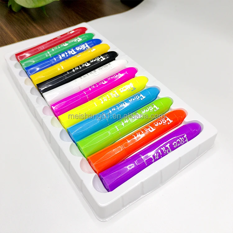 Creative Kids DIY Non-Toxic Body Marker Pen Water-Based Glow in the Dark Face Paint Stick