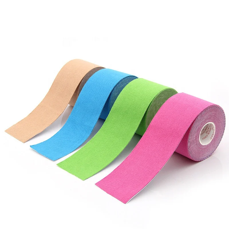 Эластичный хлопковый рулон Kinesiotape клейкая кинезиологическая лента для защиты от растяжения мышц при спортивных травмах фитнес оказания первой