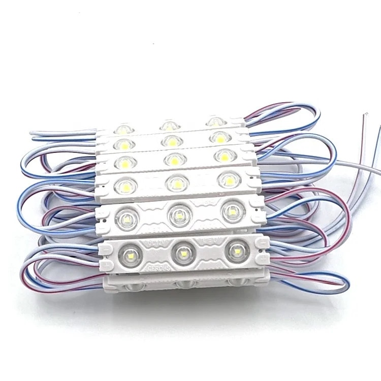 SMD DC 12V 60x13 1.5W High Brightness 3 LEDs 2835 Waterproof Outdoor Injection LED Module for Advertising Sign Boxes