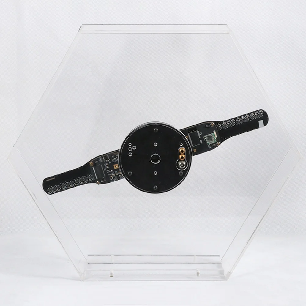 Giwox desktop holo 33 HOLOGRAPHIC 3D new 512px led fan 3d hologram display 256pcs with cloud management 3d hologram