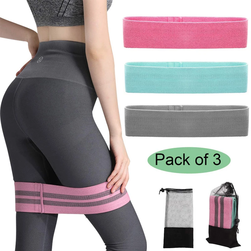 Hot Selling Customized Logo Resistance Band Fitness Workout Diversiform Adjustable Marble Resistance Elastic Hip Band Set