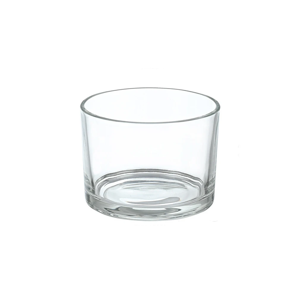 Custom Empty Containers Round Glass Candle Jars Reusable High Quality Matte Transparent Candles Jars